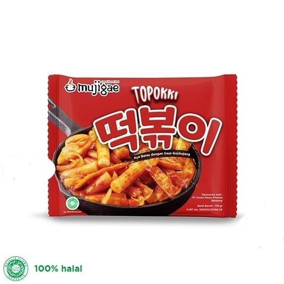 

Topokki Mujigae 180Gr Tteokbokki Korea Instan Halal Tokpoki Topoki SS99
