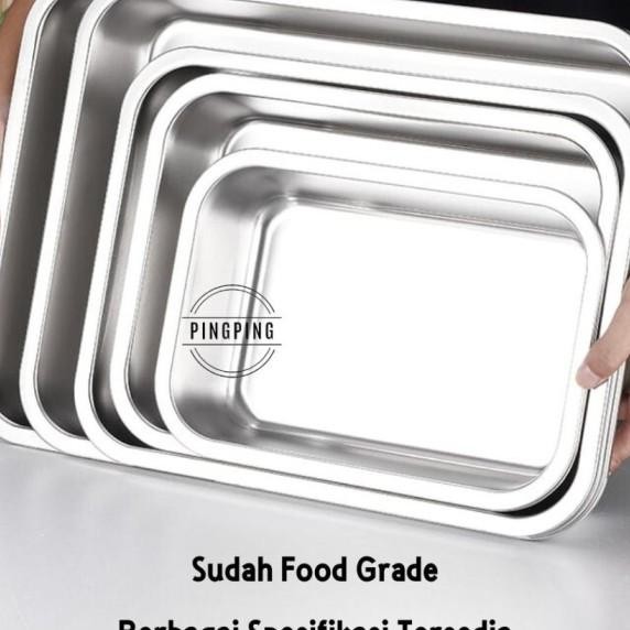 Nampan Stainless Steel / Nampan Baki Stainless Steel / Nampan Kotak