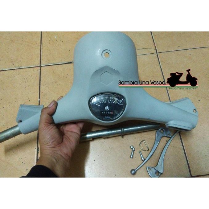 Stang Kepala Batok Stir Vespa Sprint Veloce Bagol Plus Speedometer