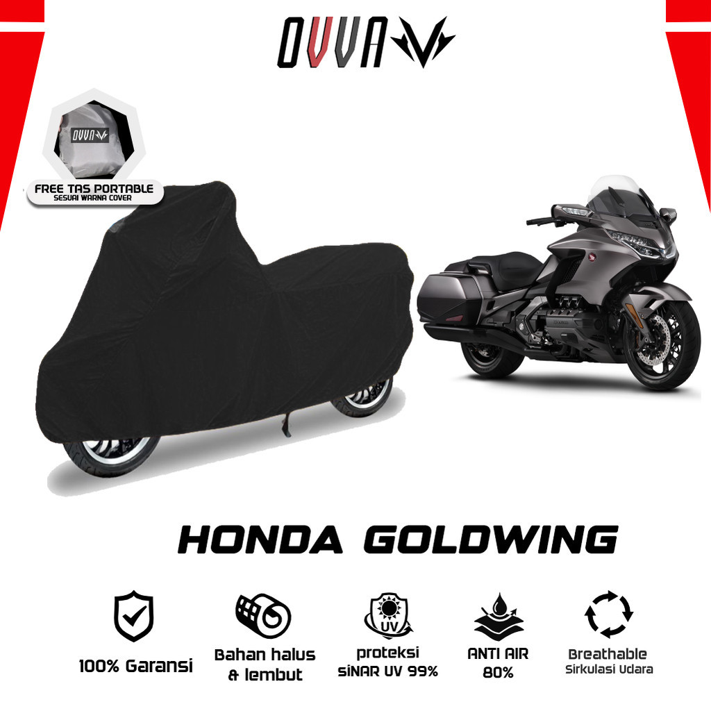 Cover Motor Honda Goldwing / Sarung Motor Honda Goldwing / Selimut Gold Wing / Pelindung Motor Honda