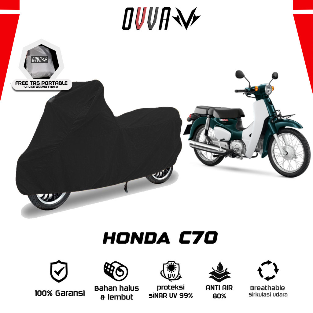 Cover Motor Honda C70 / Sarung Motor Honda C70 Street Cub / Tutup Honda c70 lama