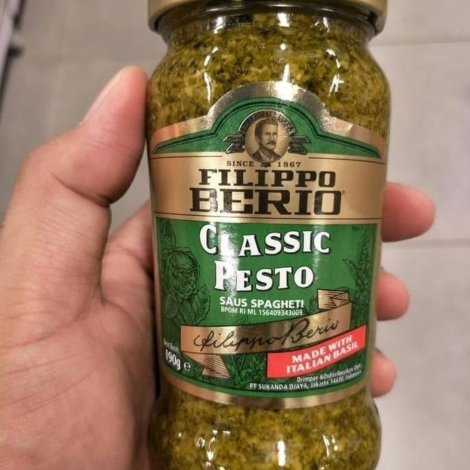 

Filippo Berio Classic Pesto Sauce Saus Bumbu Pasta Spaghetti Basil 190 LC