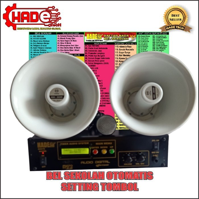 Bel Sekolah Otomatis 2Horn Lengkap
