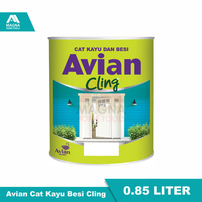 Cat Kayu/Besi Avian Cling/Kilap Hitam/Hitam Dop/Putih Dop/Biru/Hijau