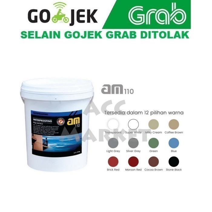 Cat Tembok Pelapis Anti Bocor Am 110 20Kg Am110