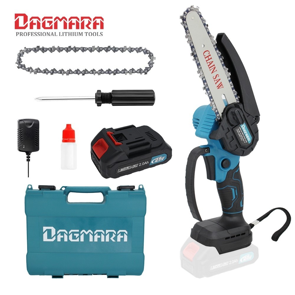 Original Dagmara Mini Chainsaw, 6-Inch Cordless Chainsaw, Portable Handheld Chain Saw With