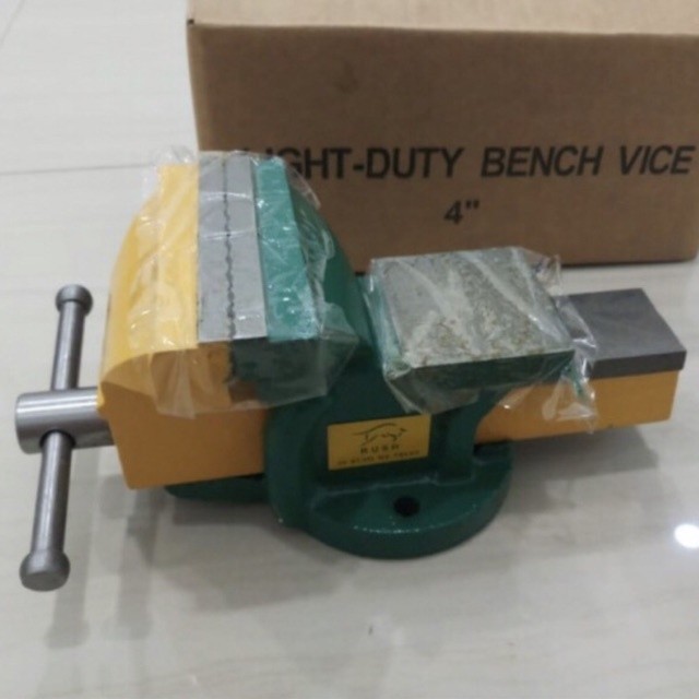 Original Bais Meja 4 Inci. Bais Jepit Besi Catok Paron Ragum Bench Vice 4 Jepit Penjepit Besi