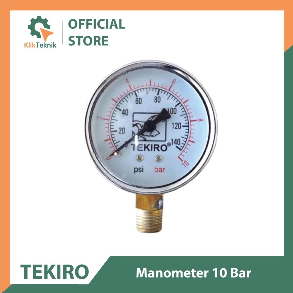 Manometer 10 Bar Tekiro