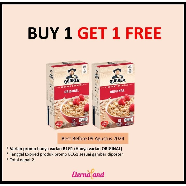 

Quaker Instant Oatmeal All Variant - Quaker Oatmeal Impor Aneka Rasa