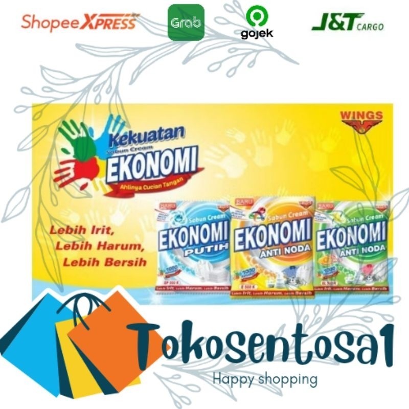 SABUN CREAM EKONOMI 2000 E-500 / 1 DUS