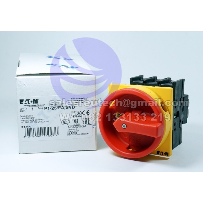 Eaton P1-25/EA/SVB 041097 Moeller Main Switch 25A 3Pole