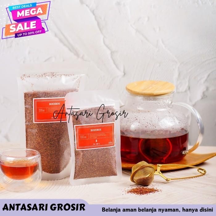 

ROOIBOS AFRICAN RED TEA REDBUSH TEH MERAH AFRIKA TISANE ORGANIK PURE NATURAL PREMIUM 250 GRAM - 1 KG TERMURAH!!!!