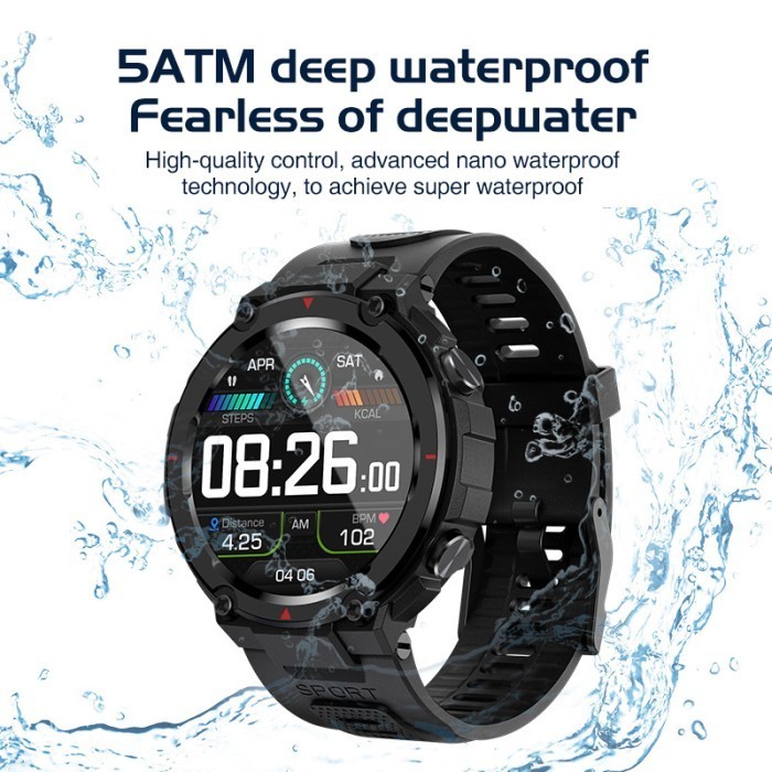 Aolon Smartwatch Gps Fitness Tracker Ip68 Waterproof Watch Swim