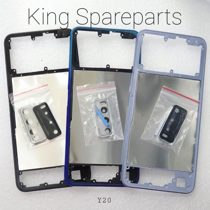 BEZZEL BAZEL BEZEL TULANG MESIN TENGAH VIVO Y20 ORIGINAL