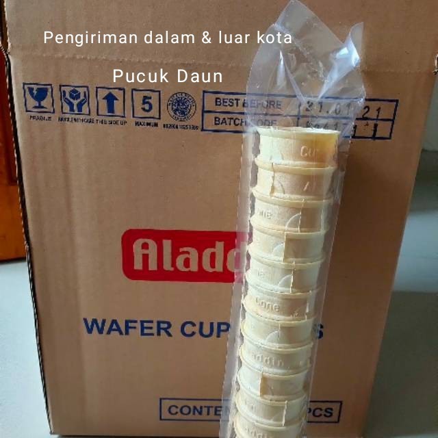 

BOOM SALE Aladdin Cone es krim /wafer cup cone Aladdin 1 karton isi 300pcs