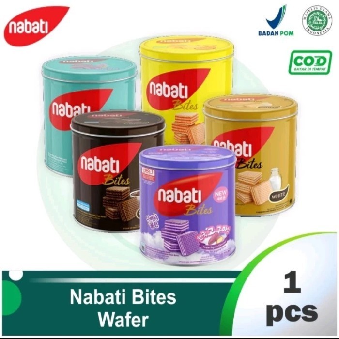 

BOOM SALE Wafer Nabati Bites Kaleng All varian biskuit wafer 287gr