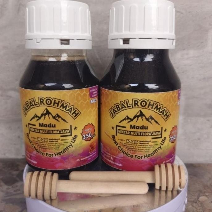 

350Gr Madu Asli Murni Multiflora Java Grade A 100% Jabal Rohmah Alami Pure Natural Raw Honey