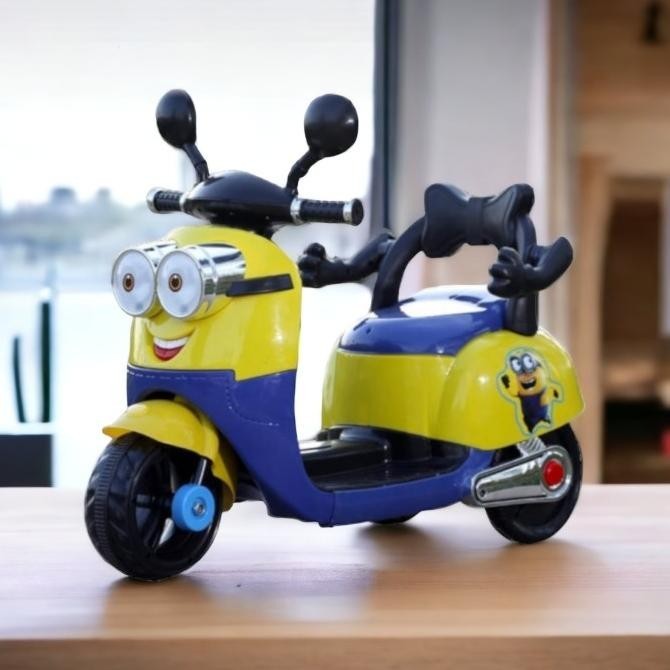 Mainan Motor Aki Anak Minion HLW8899 MOTOKIDS mainan terbaru