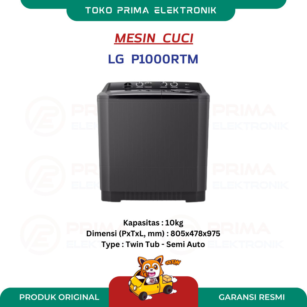 LG MESIN CUCI P1000RTM 2 TABUNG