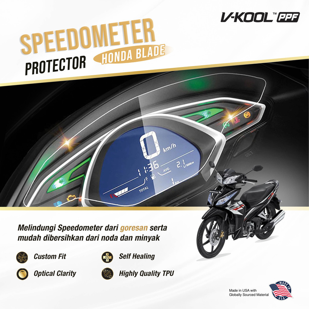 V-KOOL PPF Speedometer Honda Blade