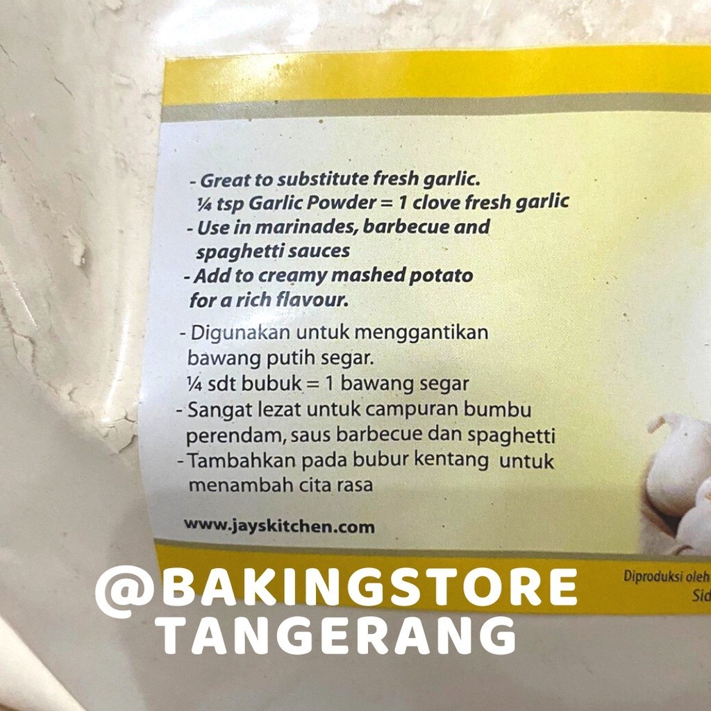 

Garlic Powder 1 Kg Jay's Bubuk Bawang Putih Jays Halal