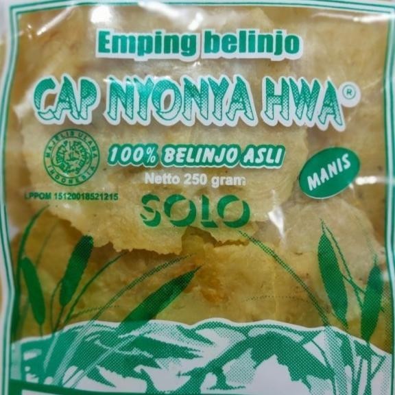 

Emping Melinjo Mentah Ny.Hwa Manis 250Gram