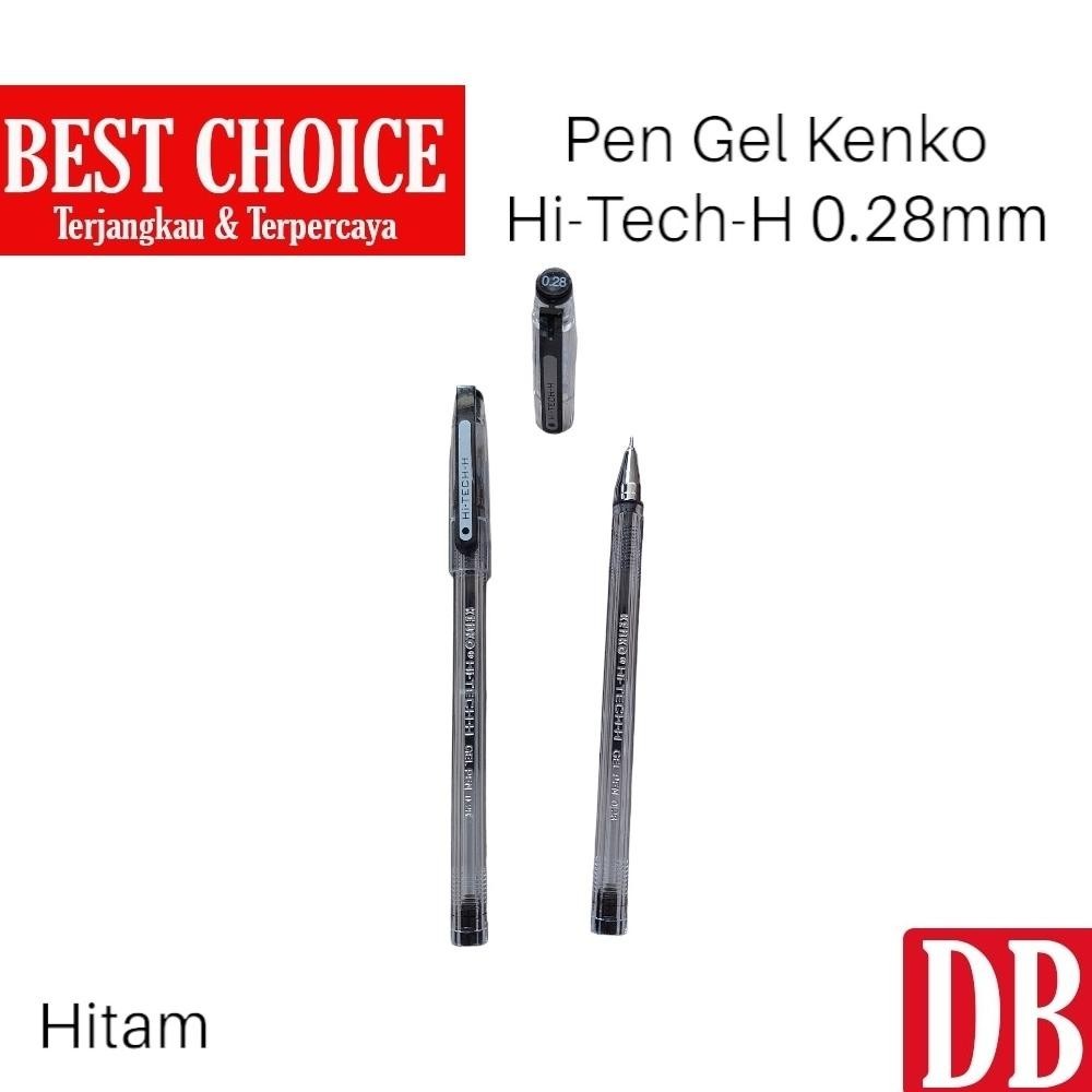 

To94 Gel pen / Pulpen Hitech / Hi-tech Kenko 0.28mm Hitam/Biru (12 pcs) Murah