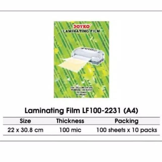 

gs-56 plastik laminating A4 joyko laminasi panas hot 100 micron Terlaris