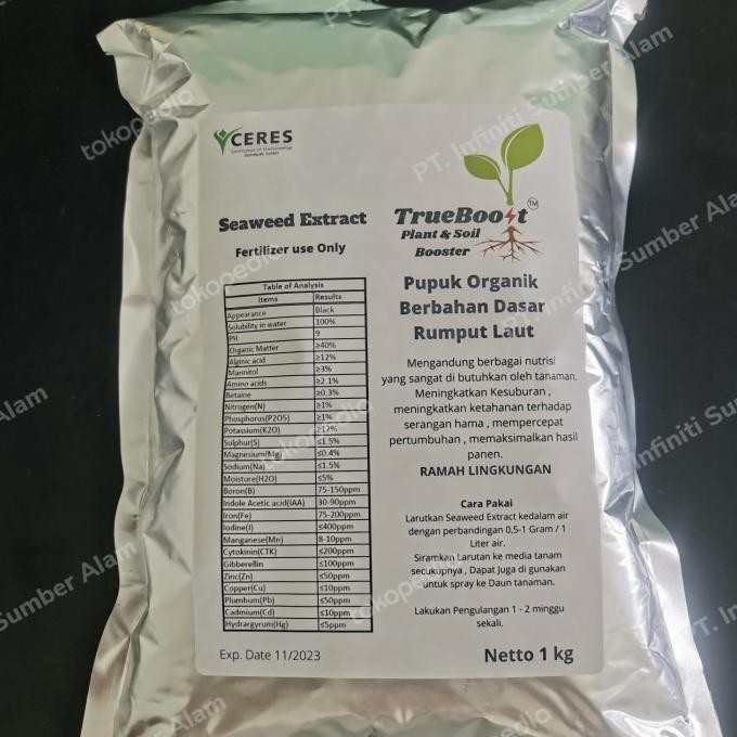 Seaweed extract Pupuk Organik ( 1 kg )