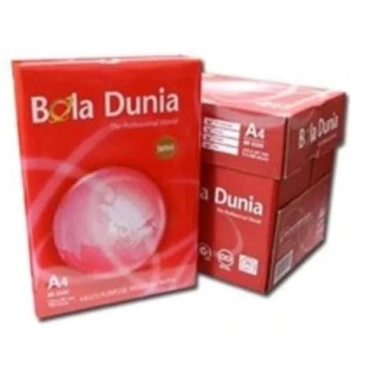 

Terlaris [Grab/Gojek] Kertas Fotocopy Print A4 70 / 80 G Bola Dunia Box Dus Ready Stok