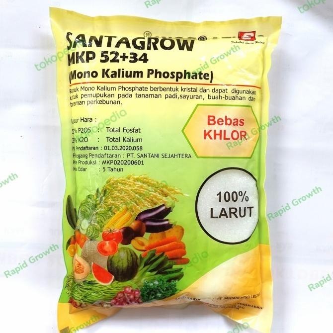Pupuk MKP Santagrow 1Kg