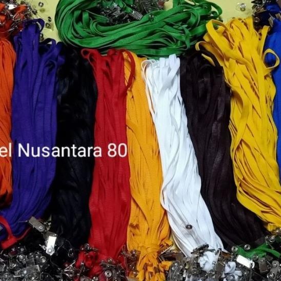 

Tali Id Card Lanyard Jepit Garis Isi /50Pcs