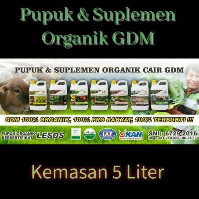 Pupuk / Suplemen organik cair GDM - 5 liter