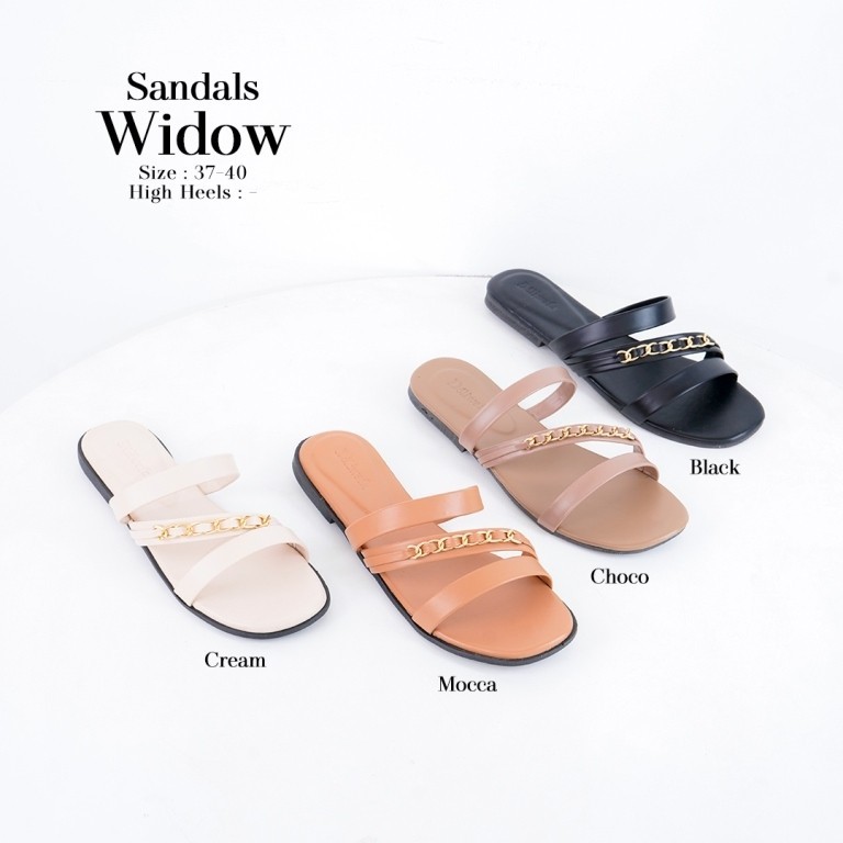 Empuk Nyaman Digunakan Bahan Elastis Sanda Dewasa Wanita Cewe Harian Sandal Flat Kasual Viral Smdal 