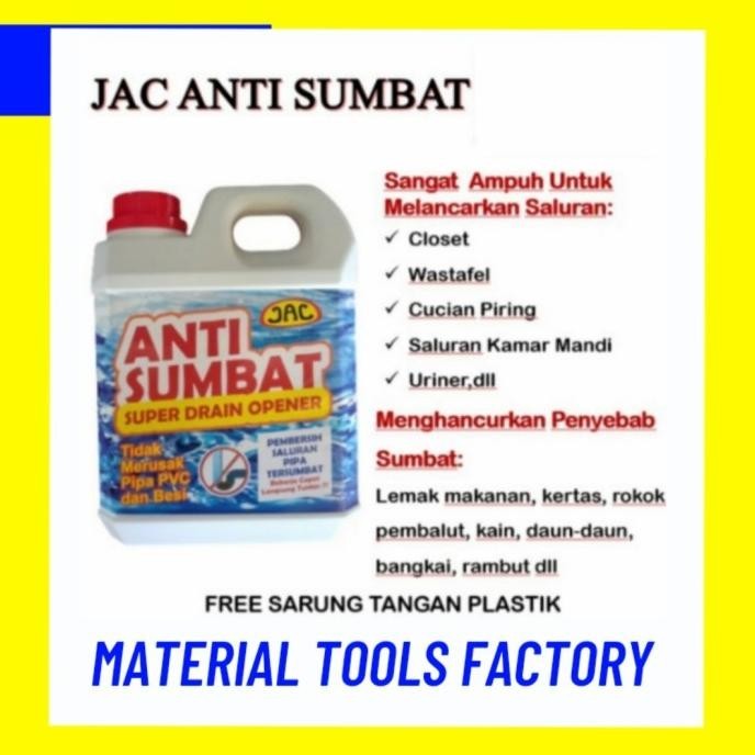 Anti sumbat WC JAC 1300gr / Soda api Cair / Soda Api / Wc Mampet