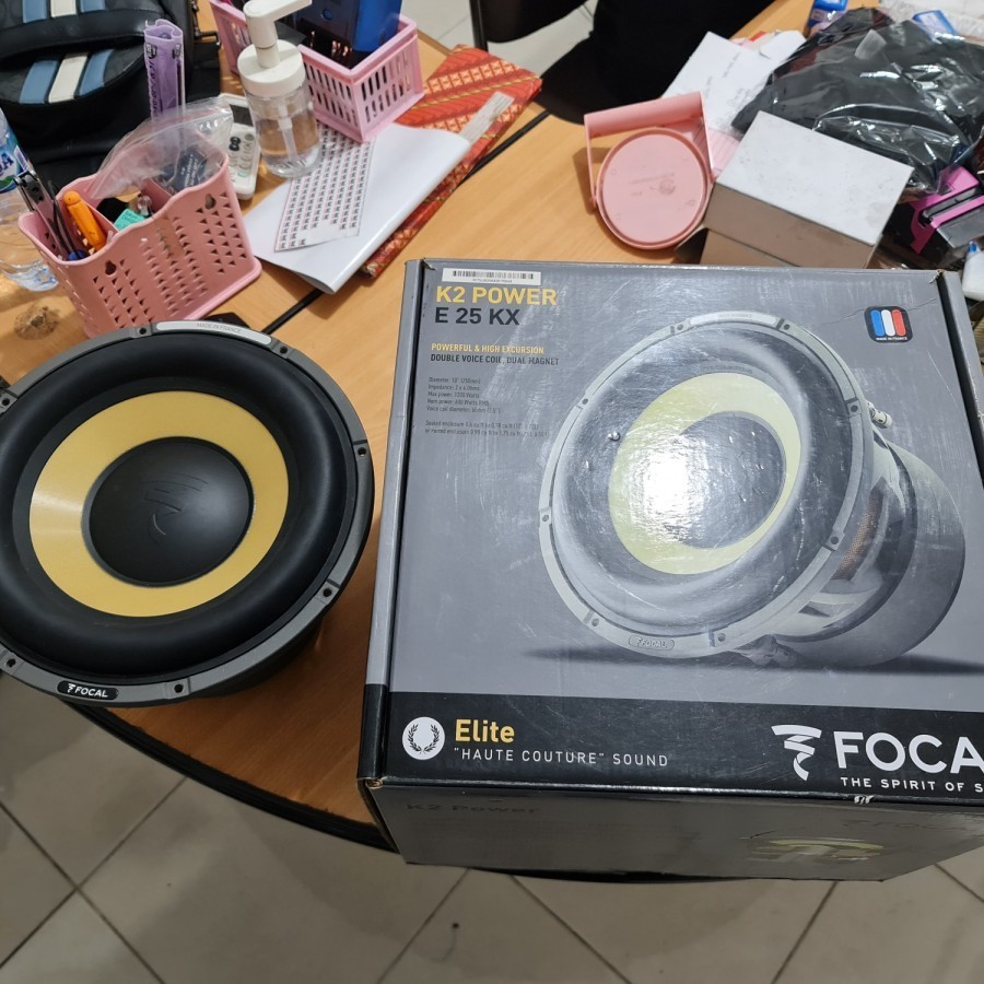 FOCAL K2 POWER E 25 KX ELITE DOUBLE COIL SUB WOOFER 10" LIKE NEW steg