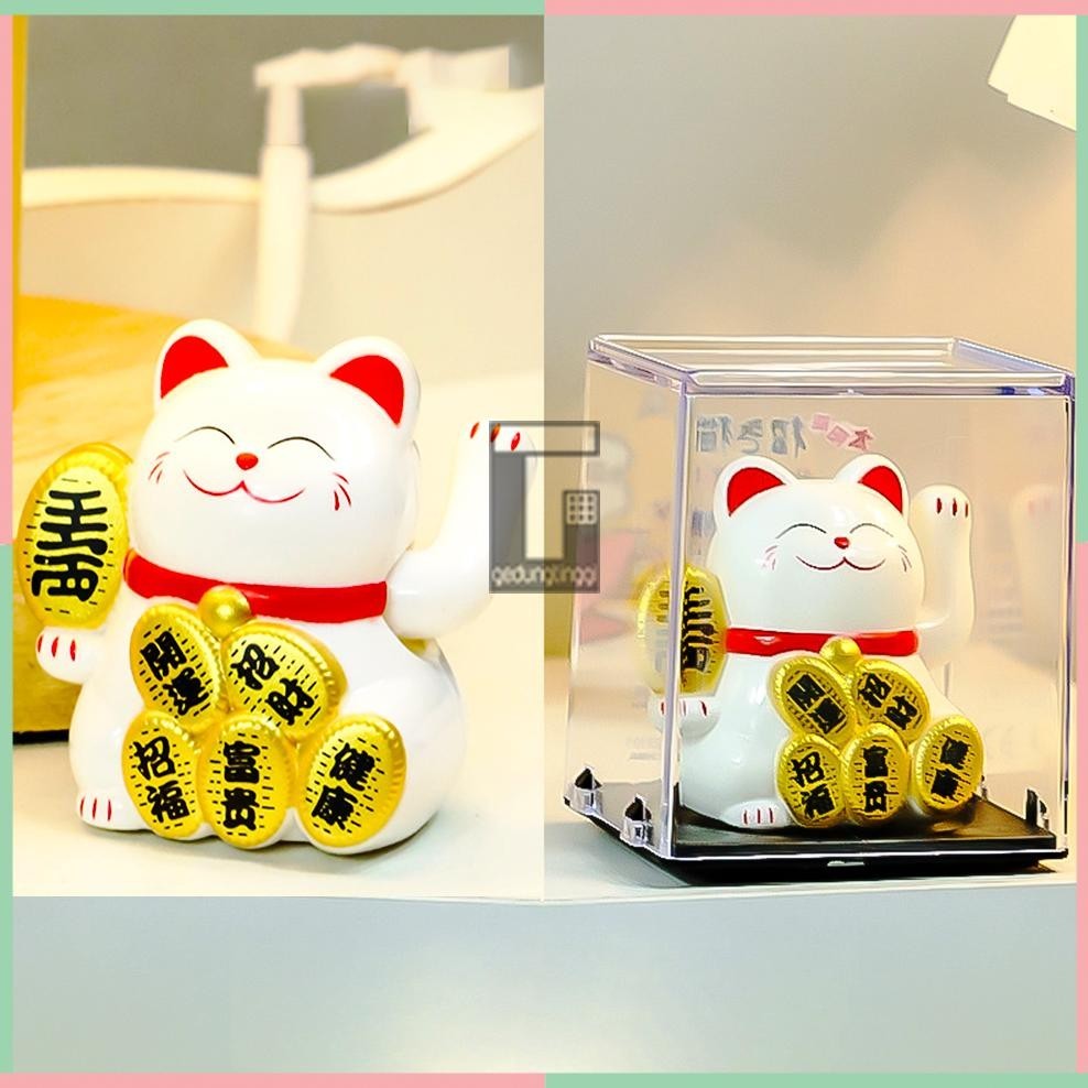 Grosir Patung Pajangan Hiasan Mainan Boneka Kucing Hoki Rejeki Rezeki Maneki Neko Maneko Neki Lucky 