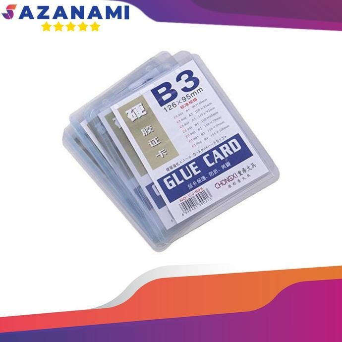 

Murah GLUE CARD B3 126 X 95MM ISI 20 PCS CARD CASE ID CARD HOLDER saz4 Ayo Beli