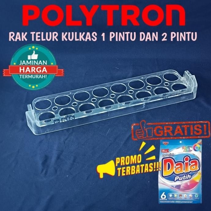 RAK TELUR KULKAS POLYTRON 1 PINTU DAN 2 PINTU ORIGINAL