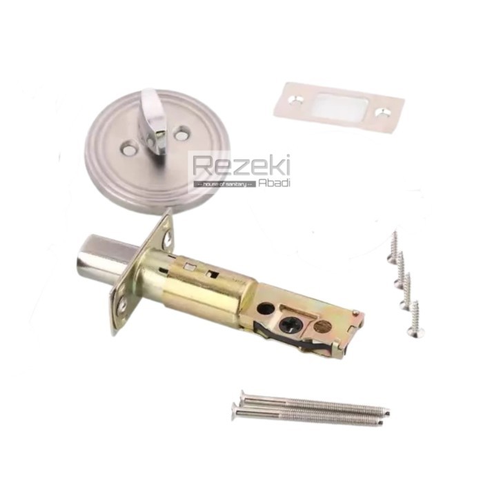 Deadlock Dead Bolt Stainless - Kunci Tambahan Pintu Kayu Besi Grendel