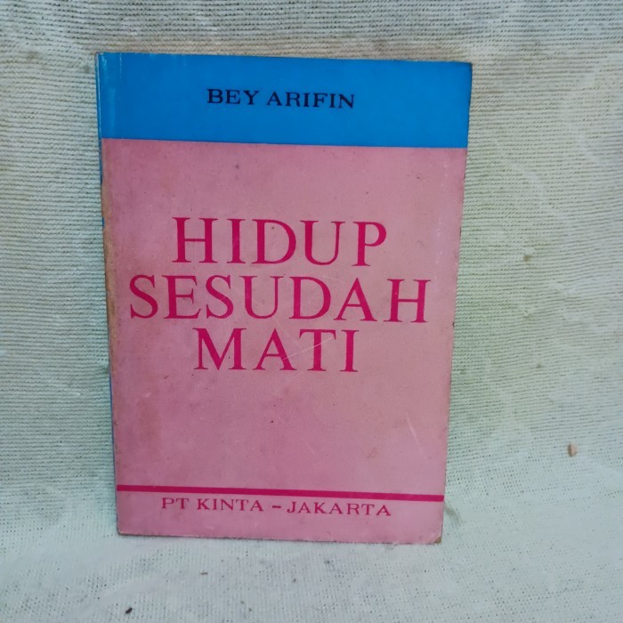 buku - novel - hidup sesudah mati - bey arifin