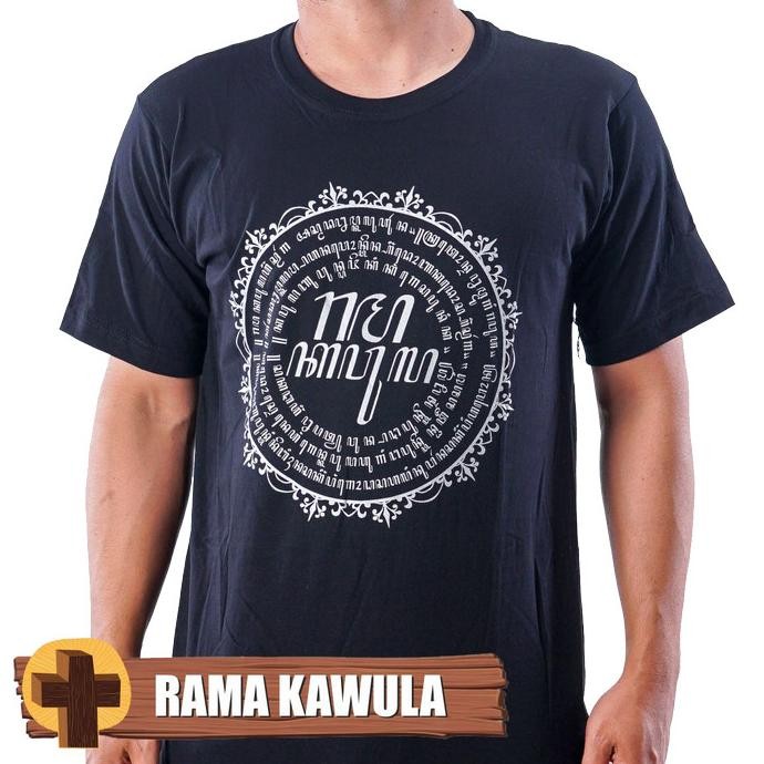 

KAOS ROHANI RAMA KAWULA, BAPA KAMI AKSARA JAWA, KRISTEN KATOLIK, HITAM