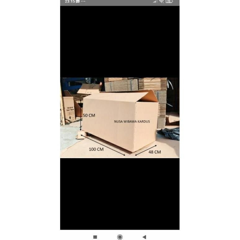 

KOE-1116 kardus box packing polos 100x48x50 cm Viral