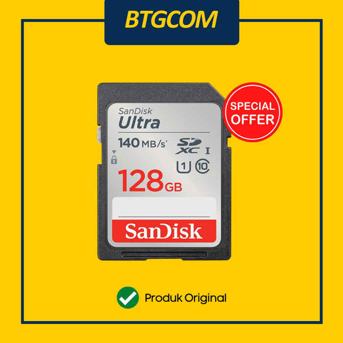 SD CARD SDXC SANDISK ULTRA 128GB 140MB/S SDSDUNB-128G-GN6IN ORIGINAL