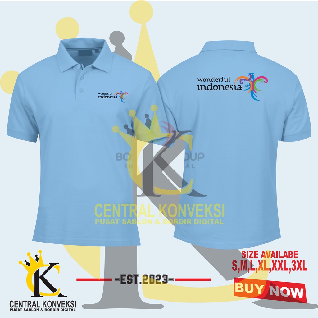 KAOS KERAH / POLO SHIRT WONDERFUL INDONESIA