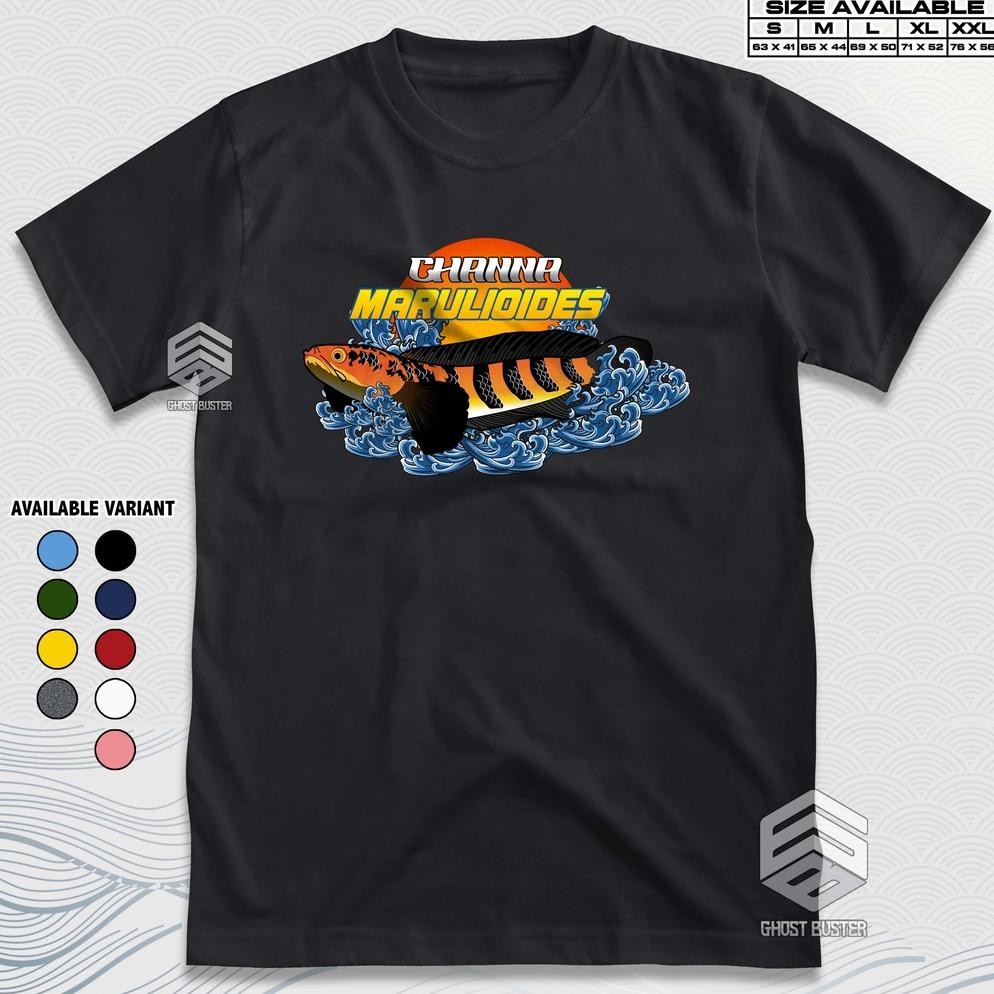 Limited Kaos Channa Maruliodes Snakehead Chana Predator Fish Baju Distro Ikan Hias Tshirt Aquascape 