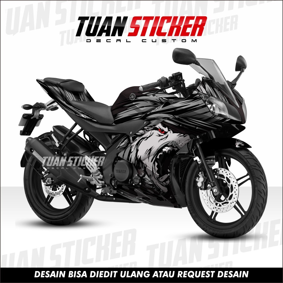 Decal Sticker Yamaha R15 V2 Full Body Sticker Decal R15 V2 Full Body Striping Full Body R15 V2 Motif