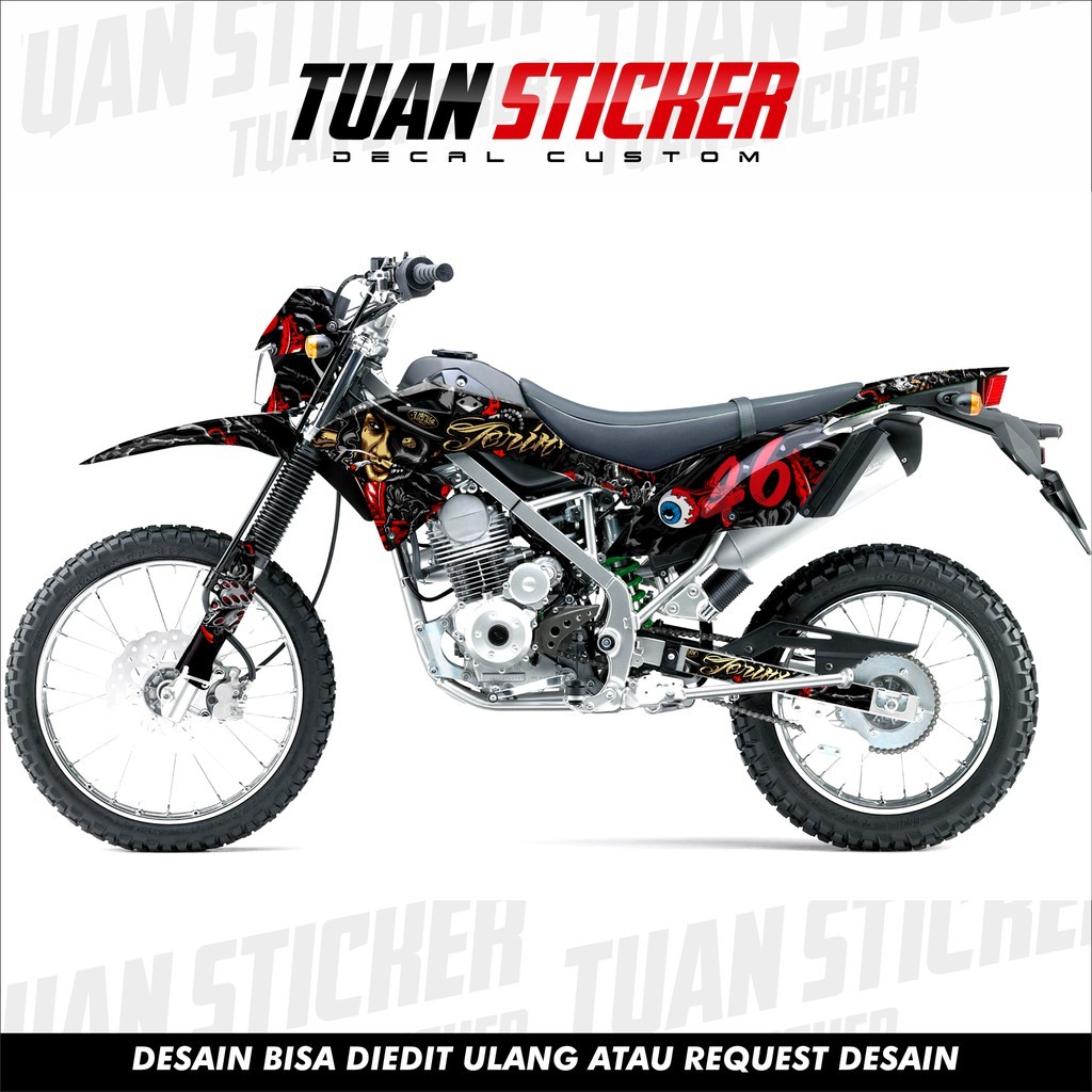 Sticker Striping decal KLX BF / G / Extreme, Decal Honda KLX, Striping KLX BF, Sticker KLX Jerinx