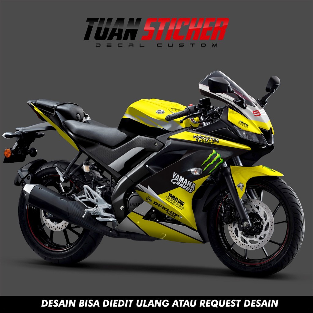 Sticker Striping Decal Yamaha R15 V3, Sticker Decal R15 V3, Sticker R15 , striping R15 V3 livery