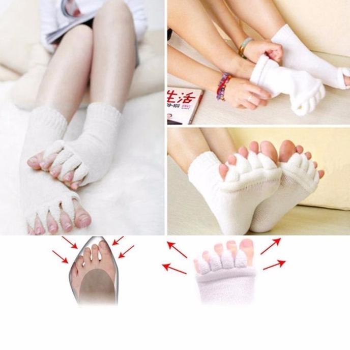 

1 Pair Toe Separator Jari Socks Bunion Care Protector Hallux Valgus